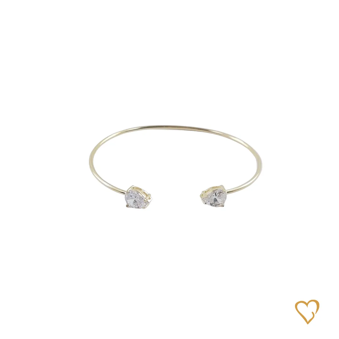 Pulseira  bracelete gota cristal